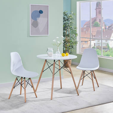 White 2 discount person dining table